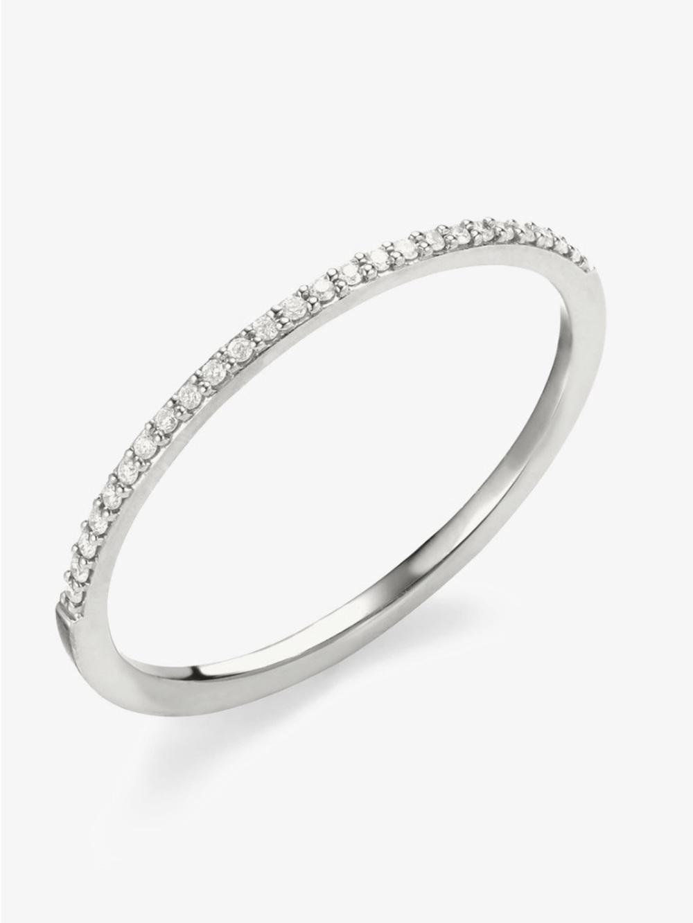 Lana thin diamond stack ring